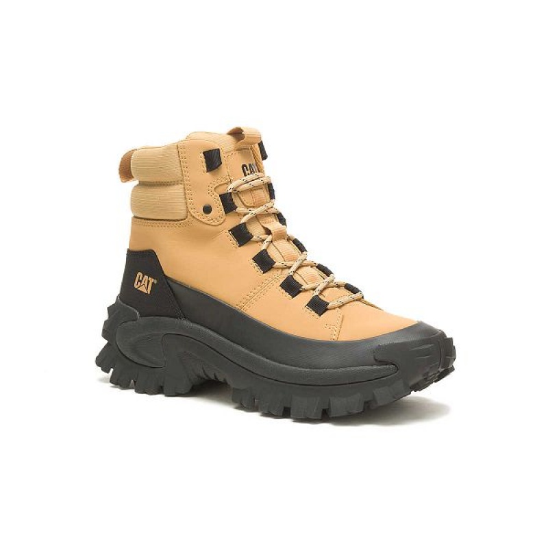 Women's Caterpillar Trespass Waterproof Galosh Boots Black / Brown | 341075-DPR