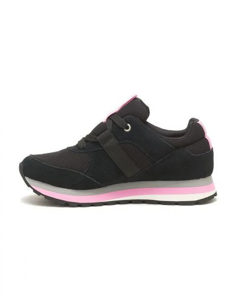 Women's Caterpillar Ventura Elevated Sneakers black / pink | 741269-MVY