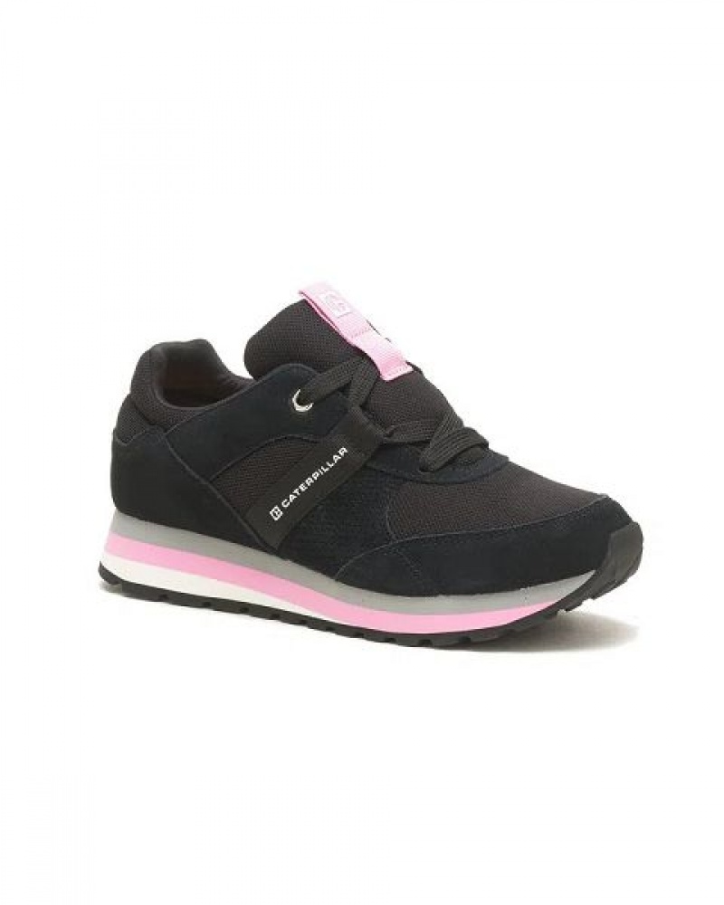 Women\'s Caterpillar Ventura Elevated Sneakers black / pink | 741269-MVY