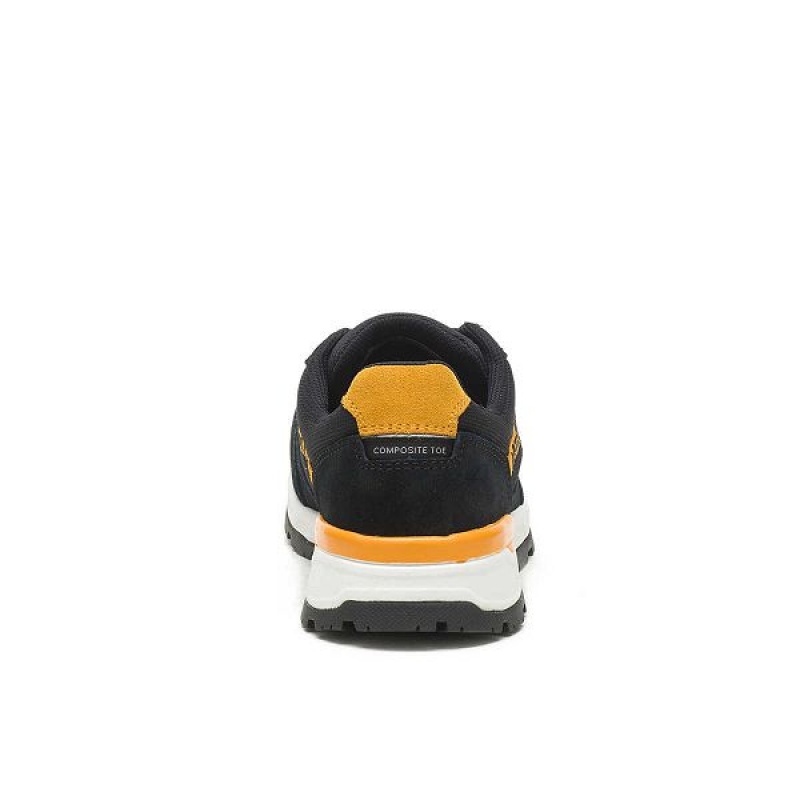 Women's Caterpillar Venward Composite Toe Work Shoes Black / Yellow | 657032-TEK